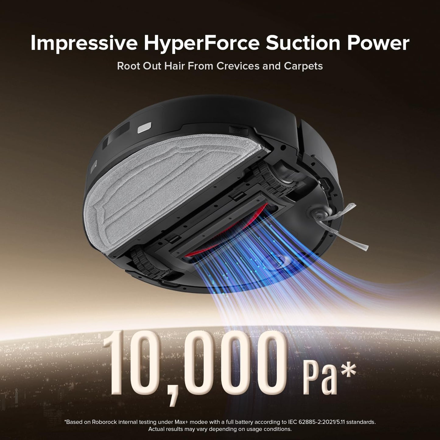 roborock Q10 X5+ Robot Vacuum and Mop, Self-Emptying, Hands-Free Cleaning for up to 7 Weeks, 10,000Pa Suction, Obstacle Avoidance, LiDAR Navigation, No-Go Zones, Black