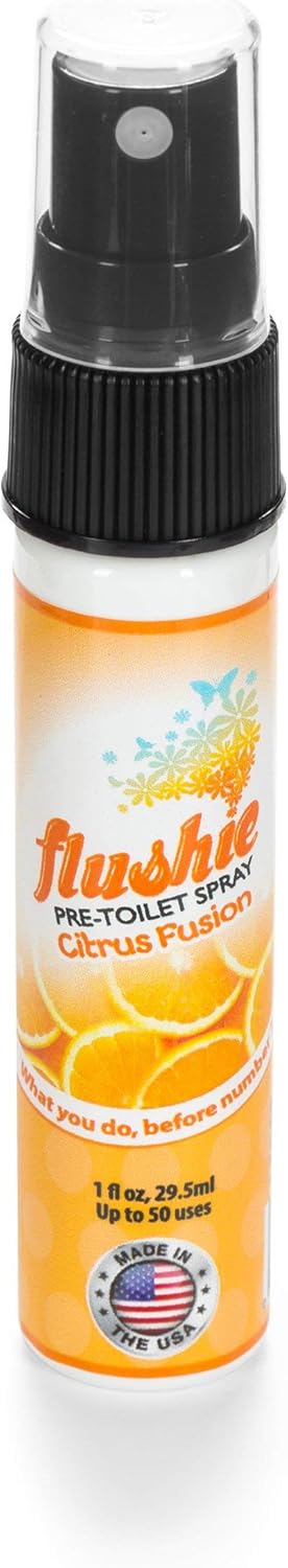 Flushie Pre-Toilet Sprays for Poop Travel Size Toiletries Bathroom Spray for Poop Spray for Toilet Deodorizer Traveling Essentials Poop deodorizer Poop Odor eliminator