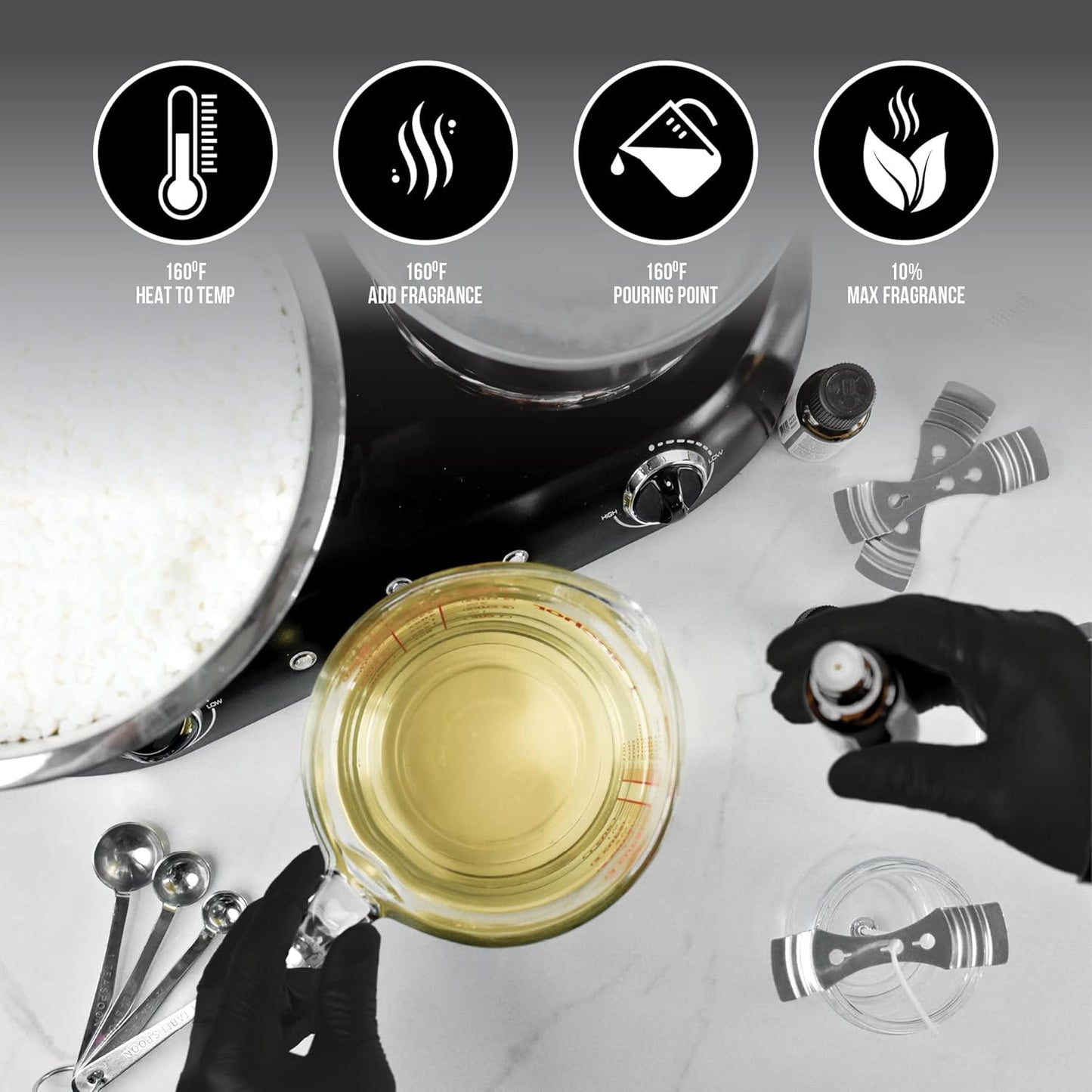 American Soy Organics Freedom Coconut Soy Wax Beads for Candle Making - Natural Candle Making Supplies - Paraffin-Free,Beeswax-Free Coconut Candle Wax for Container Candles,Tealights, Wax Melts 45 lbs