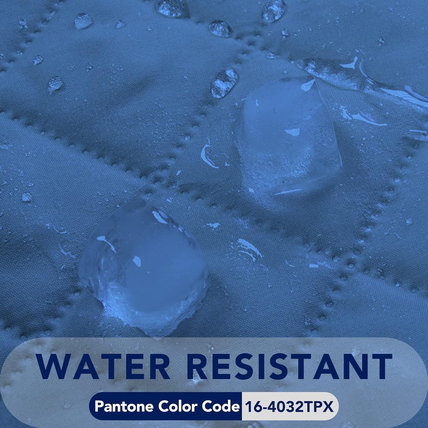 PureFit Reversible Quilted Sofa Cover, Water Resistant Slipcover Furniture Protector, Washable Couch Cover with Non Slip and Elastic Straps for Kids, Dogs, Pets (XX Large, Blue/Ivory)