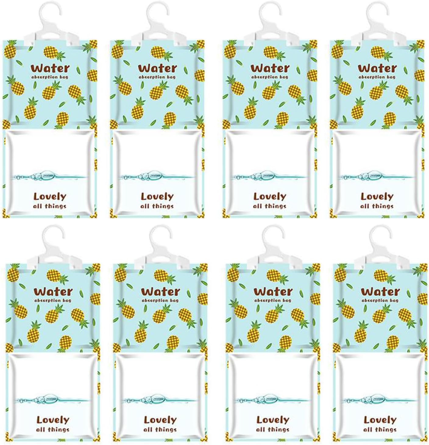 AOPANDA Moisture Absorbers Packets, 8 Pack - Eliminates Musty Odors for Fresher, Cleaner Air, Humidity Packs, Dessicant Packets, Hanging Closet Dehumidifier Bags, Dehumidifier for Bathroom 9.8OZ(Polo）