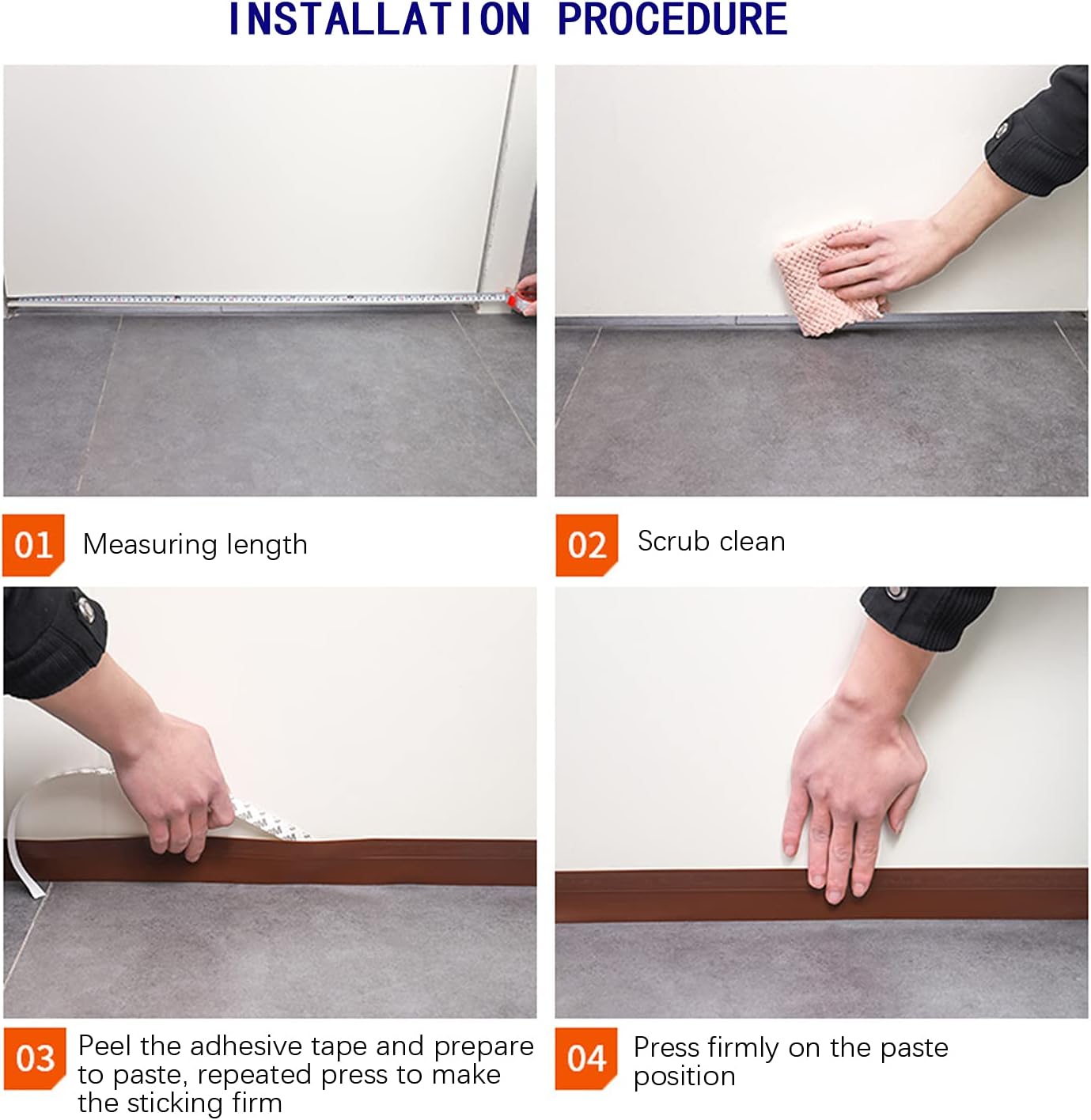 TAROSE Weather Stripping, Silicone Door Seal Strip Door, Window, Transparent 16 Feet Long, White (Width 25mm)