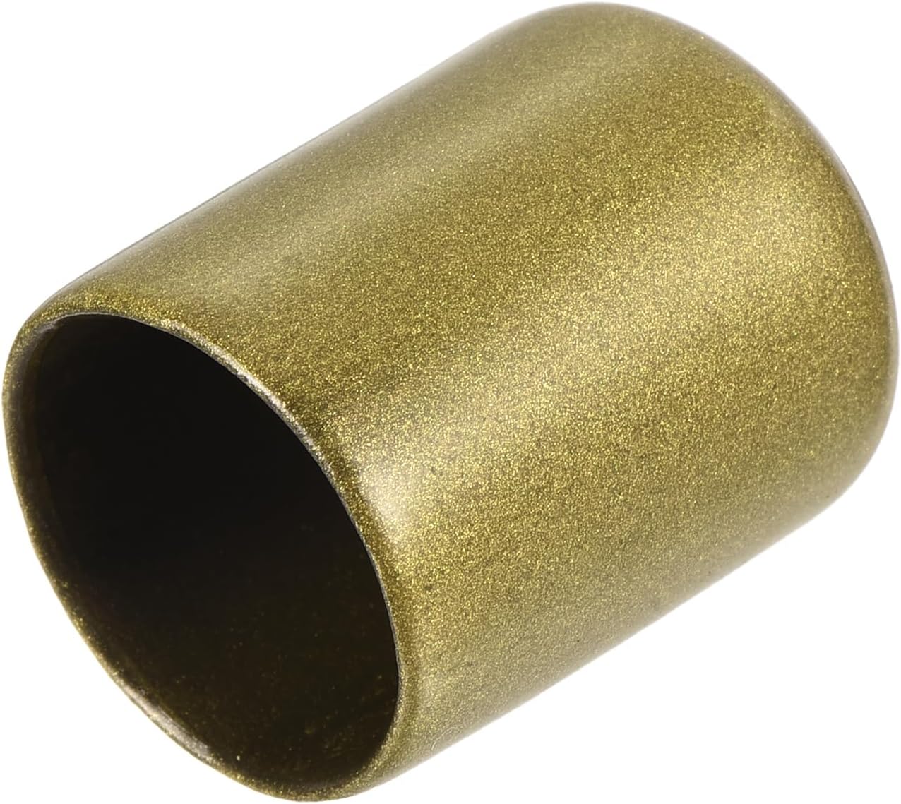 uxcell 20pcs Rubber End Caps 3/4"(19mm) ID Vinyl Round Tube Bolt Cap Cover Thread Protectors Gold