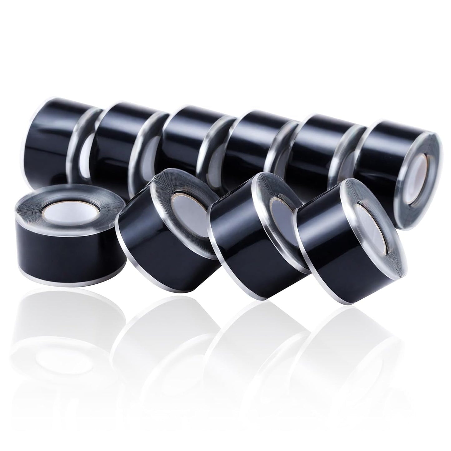 Lichamp Seal Self Fusing Silicone Tape, 1 Inch x 10 Feet x 10 Rolls, Total 100 Feet for Plumbing Leak Repair and Electric Wire Wrapping Tape