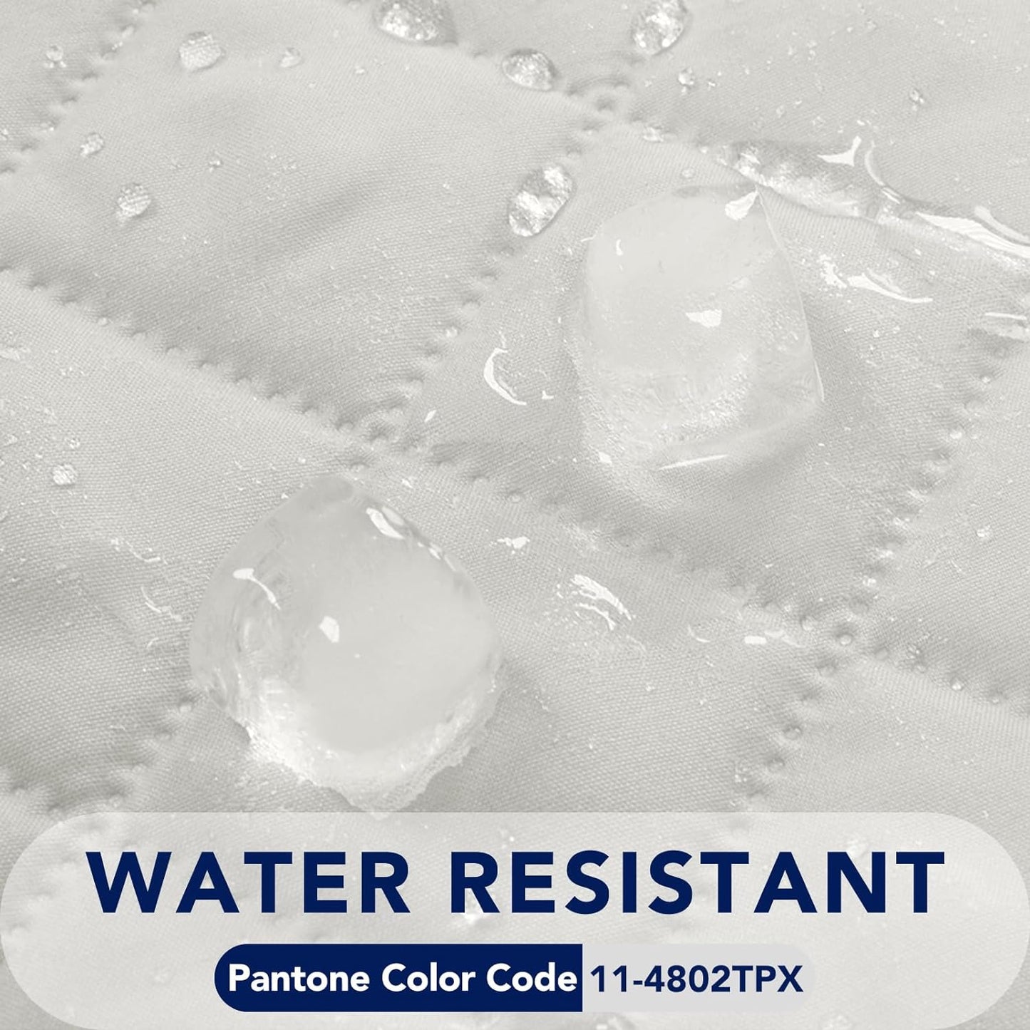 PureFit Reversible Quilted Sofa Cover, Water Resistant Slipcover Furniture Protector, Washable Couch Cover with Non Slip and Elastic Straps for Kids, Dogs, Pets (Small Recliner, Ivory/Ivory)