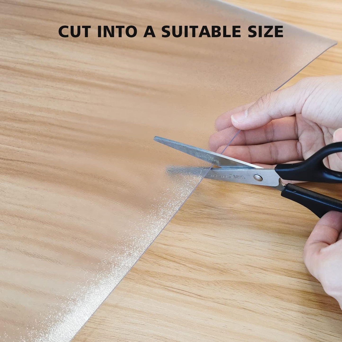 Floor Mats for Home, 6'×9' Clear Area Rug for Dining Room, Durable Non-Slip Hard Floor Rolling Chair Protector, PVC Waterproof Mat for Kitchen, Bedroom, Pet Litter Mat