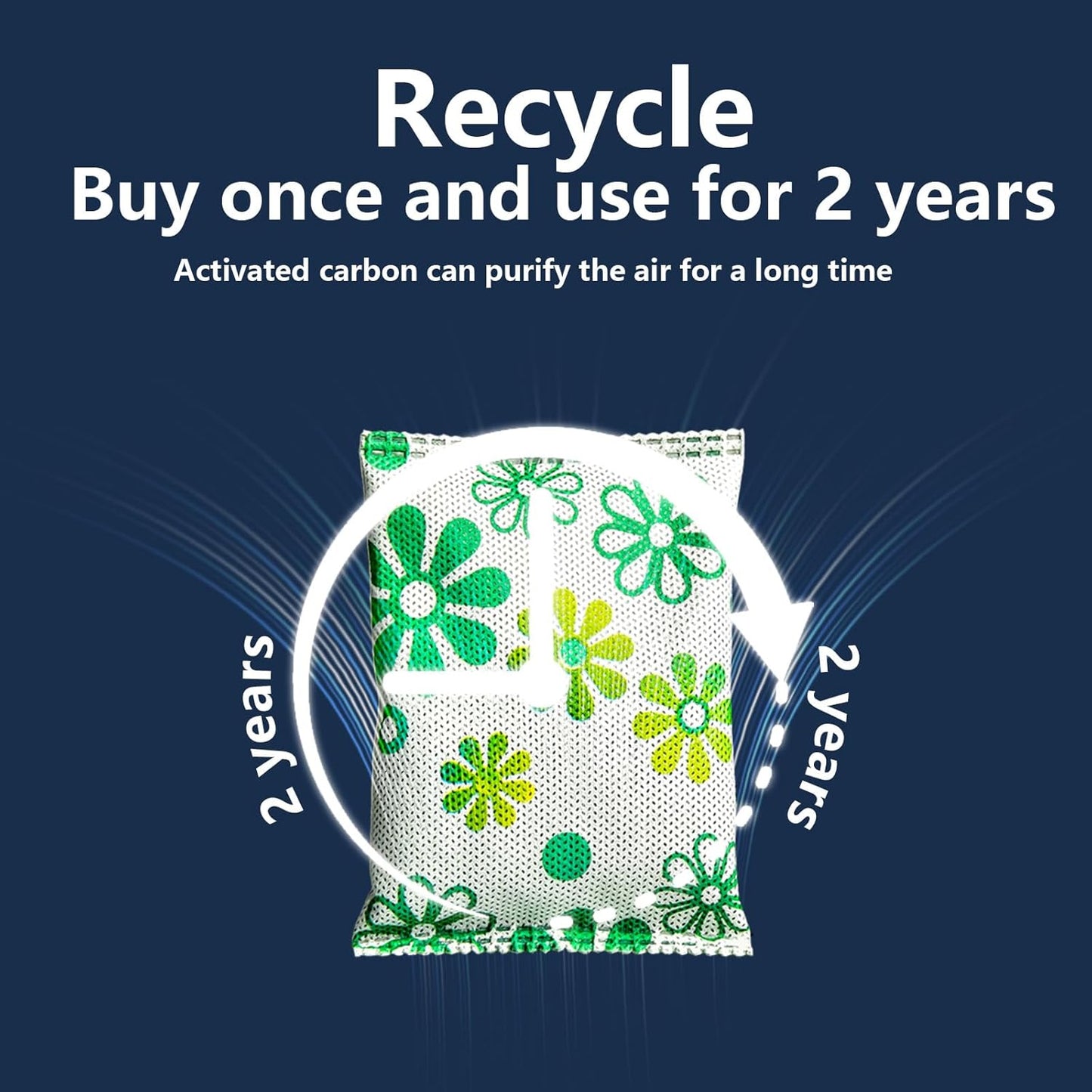 12 Pack Activated Charcoal Odor Absorber,Refrigerator Deodorizer,Odor Eliminator for Home,Pet,Car,50g/Pack