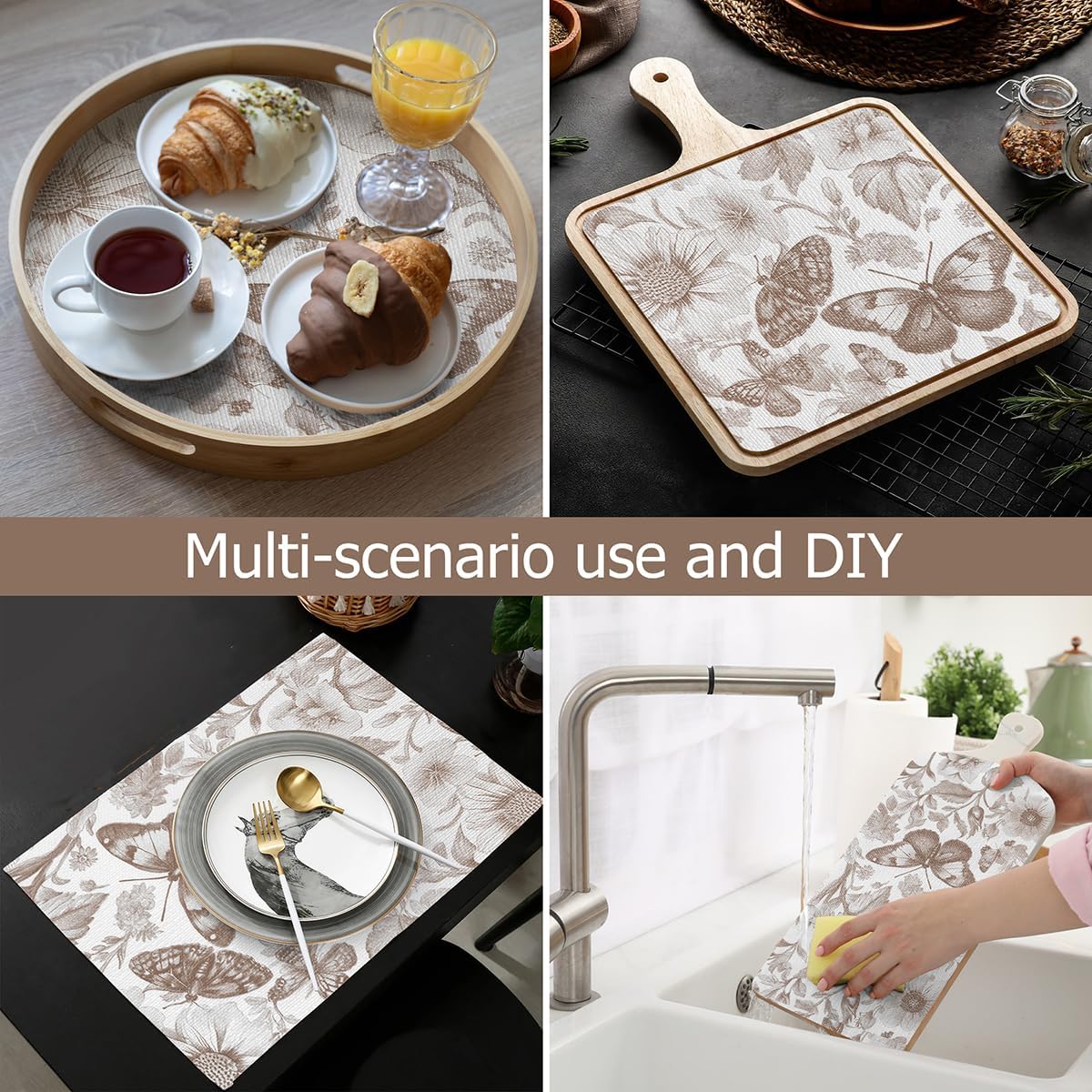 Drawer and Shelf Liner for Kitchen Cabinets,Non-Adhesive Cabinet Liner,Non Slip Waterproof Drawer Liner,Easy to Clean Strong Grip Kitchen Liner for Cupboard,Dresser,Shelves,(12In x 16.4FT)