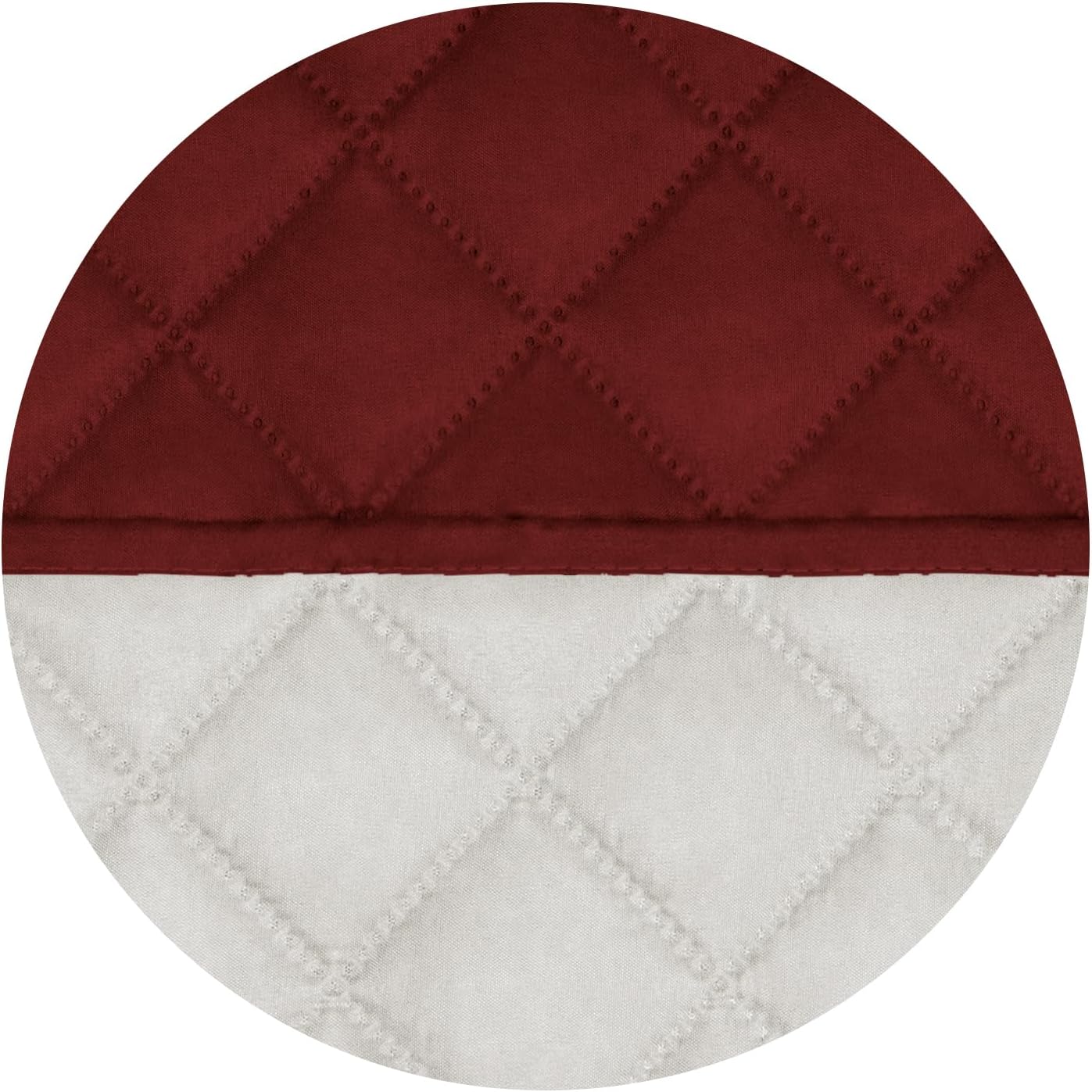 PureFit Reversible Quilted Sofa Cover, Water Resistant Furniture Protector, Washable Couch Cover with Non Slip and Elastic Straps for Kids, Dogs, Pets (Oversized Loveseat, Red/Ivory)