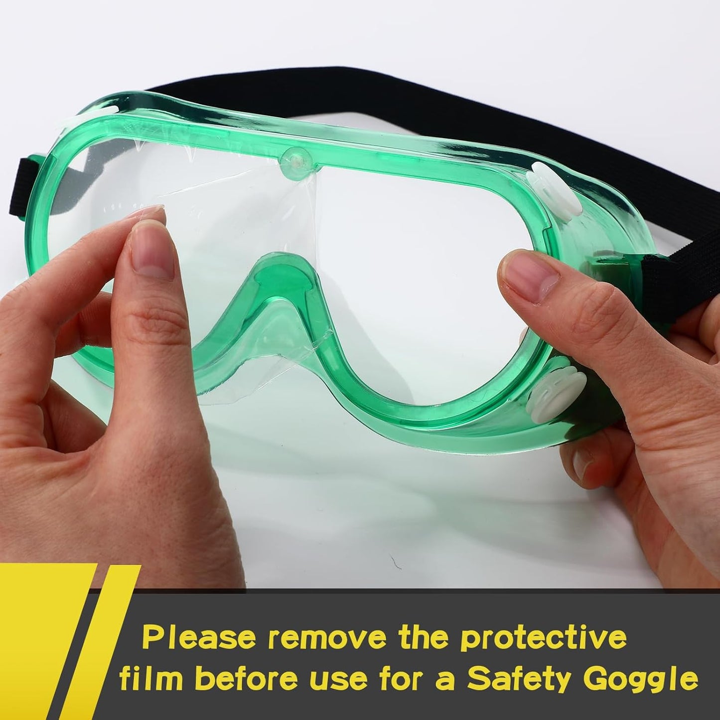 Yunsailing Protective Safety Goggles Lab Over Glasses Clear Anti Fog Eye Protection Goggles for Men Women