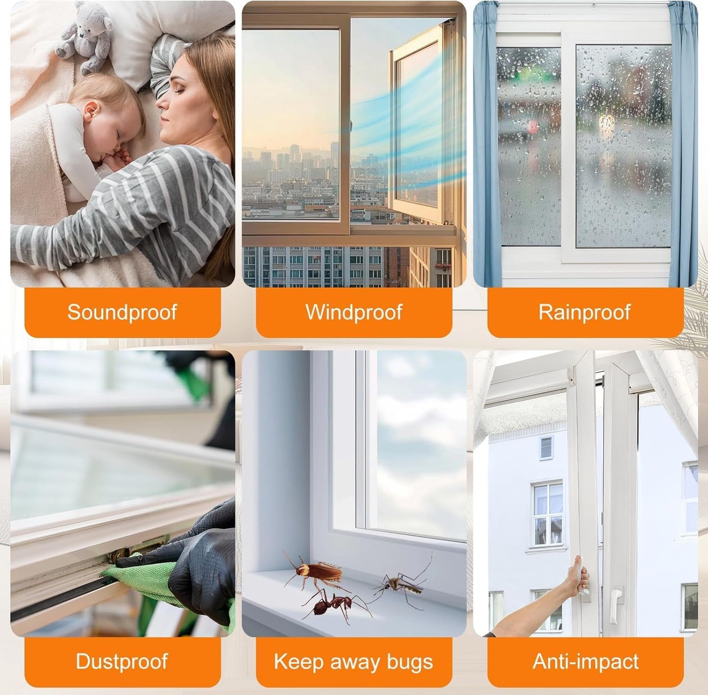 39.4FT Brush Weather Stripping, Neat Pile Self Adhesive Seal Strip for Windows and Door, Weatherstrip for Soundproofing, Windproof, Dustproof, Stronger Stickiness, 0.35'' Wide x 0.2'' Thick, White