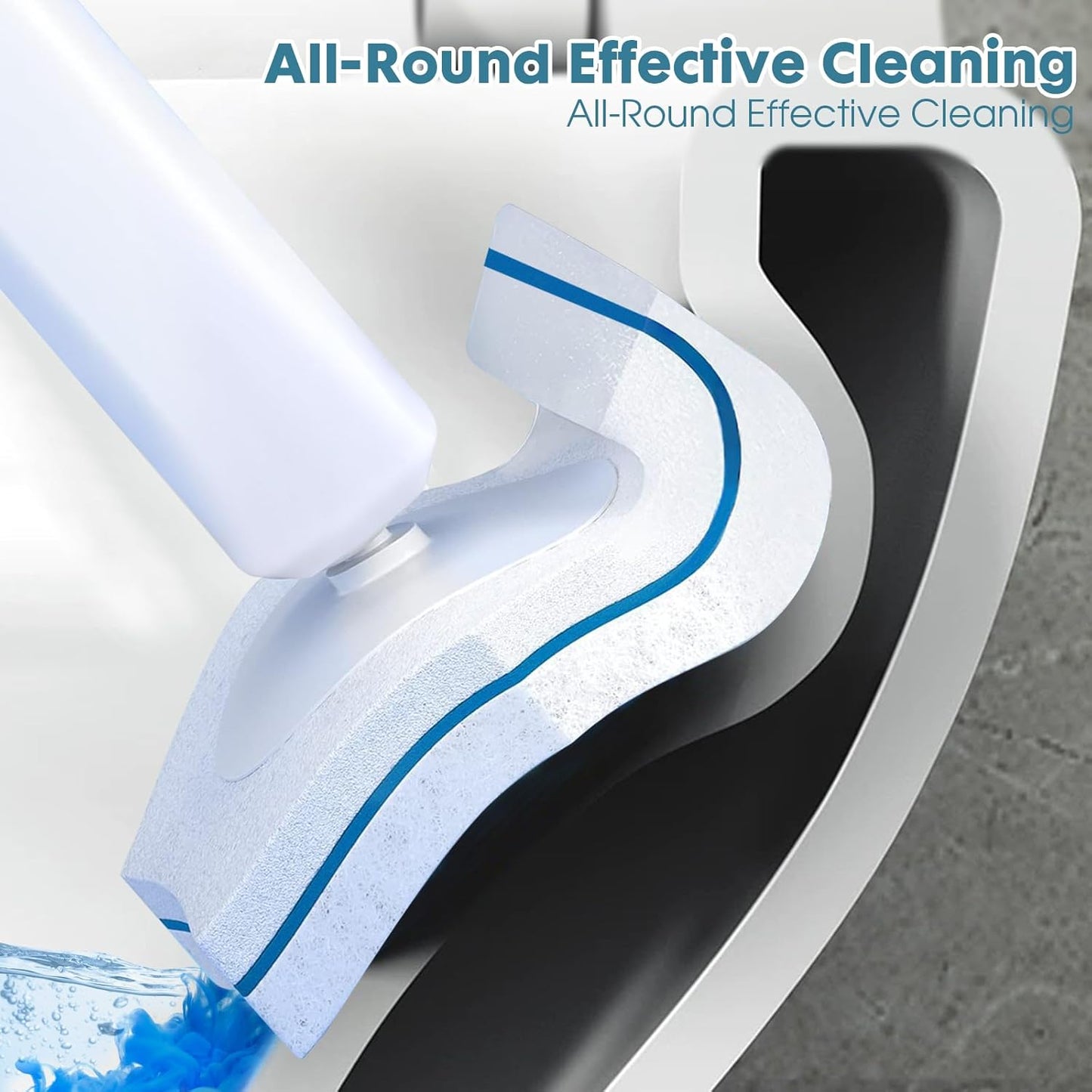 COBETE Disposable Toilet Brush Wand Refills,Disposable Toilet Refill Bowl Cleaners Brush Scrubber for Bathroom Cleaning,40 Count