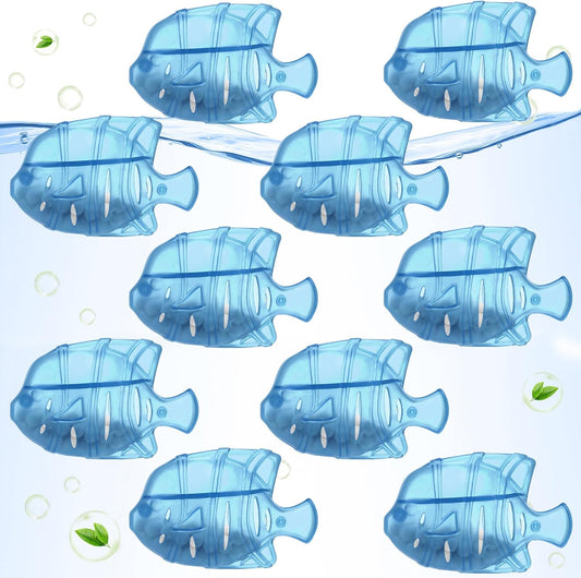 10PC Humidifier Cleaner Fish Universal Humidifier Tank Cleaner Works in All humidifiers and Fish Tanks Purifies Water, Prevent Hard Water Build-Up,Demineralization Cleaner(Blue)