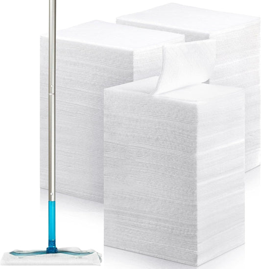 Hoolerry 900 Count Dry Sweeping Cloths Dry Mop Refills Sweeper Dusting Cloths Disposable Duster Refills Floor Mop Pads, 11.81 x 8.66 inch
