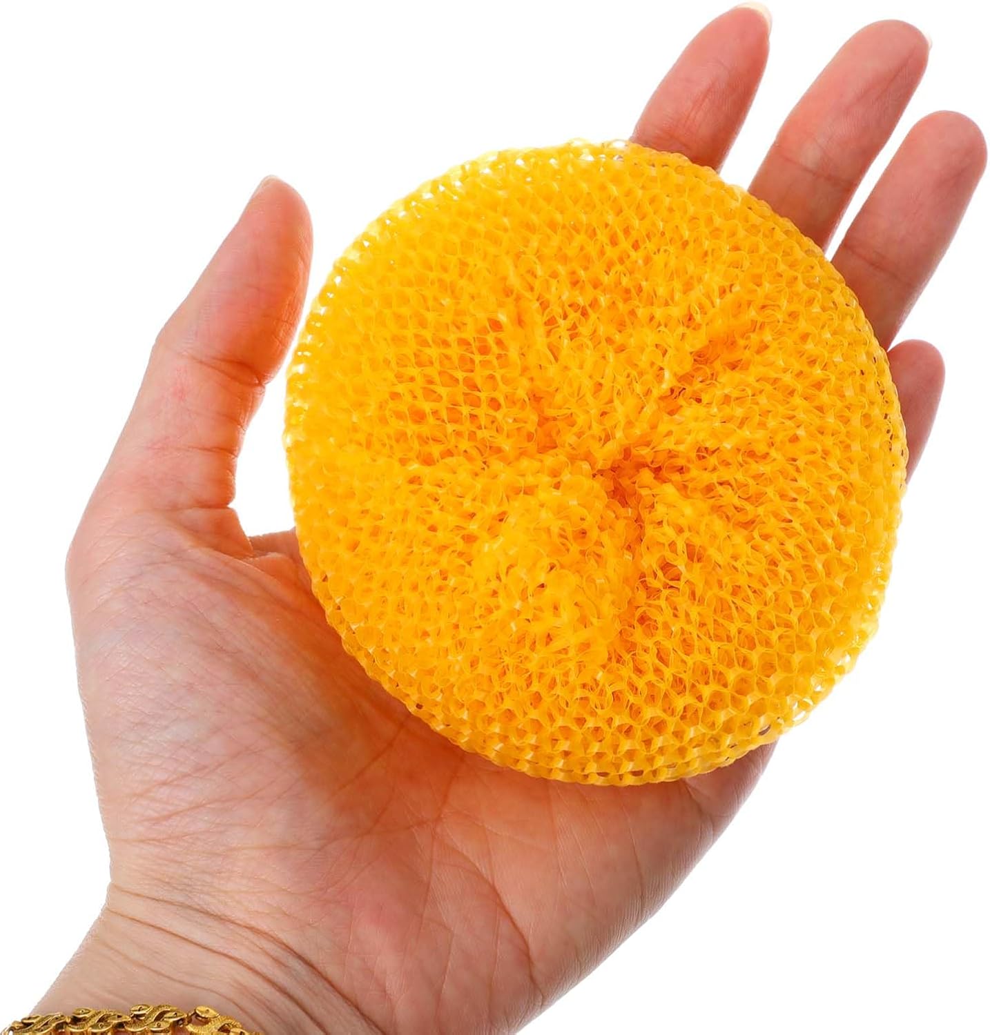 5Pcs Plastic Dish Scrubbers for Dishes - Colorful Non Scratch Pot Scrubbers for Kitchen Scrubber Pads Mesh Scouring Pad Sponge Loofah Dish Scrubber