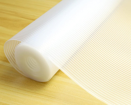 Shelf Liners for Kitchen Cabinets 11 Inch Wide X 20 Ft Non Adhesive Cabinet Drawer Liners Non Slip Clear Waterproof Closet Wire Pantry Shelves Liner Fridge Cupboard Mat for Kitchen Bathroom