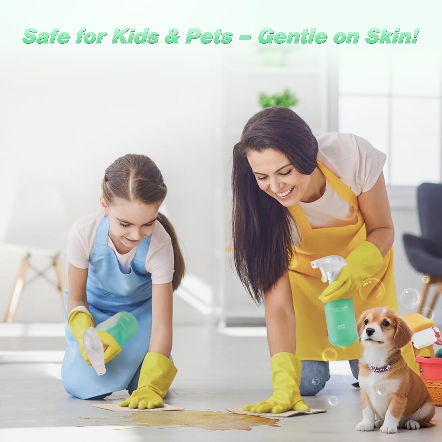 Kitchen Cleaner Spray, All Purpose Cleaner Kit, StoveTop Cleaner, Multi Purpose Cleaner Degreaser Tablets for Multi-Surfaces, Kitchen, Countertops, Ovens, Fresh Lime Scent, No-rinse Formula,192oz