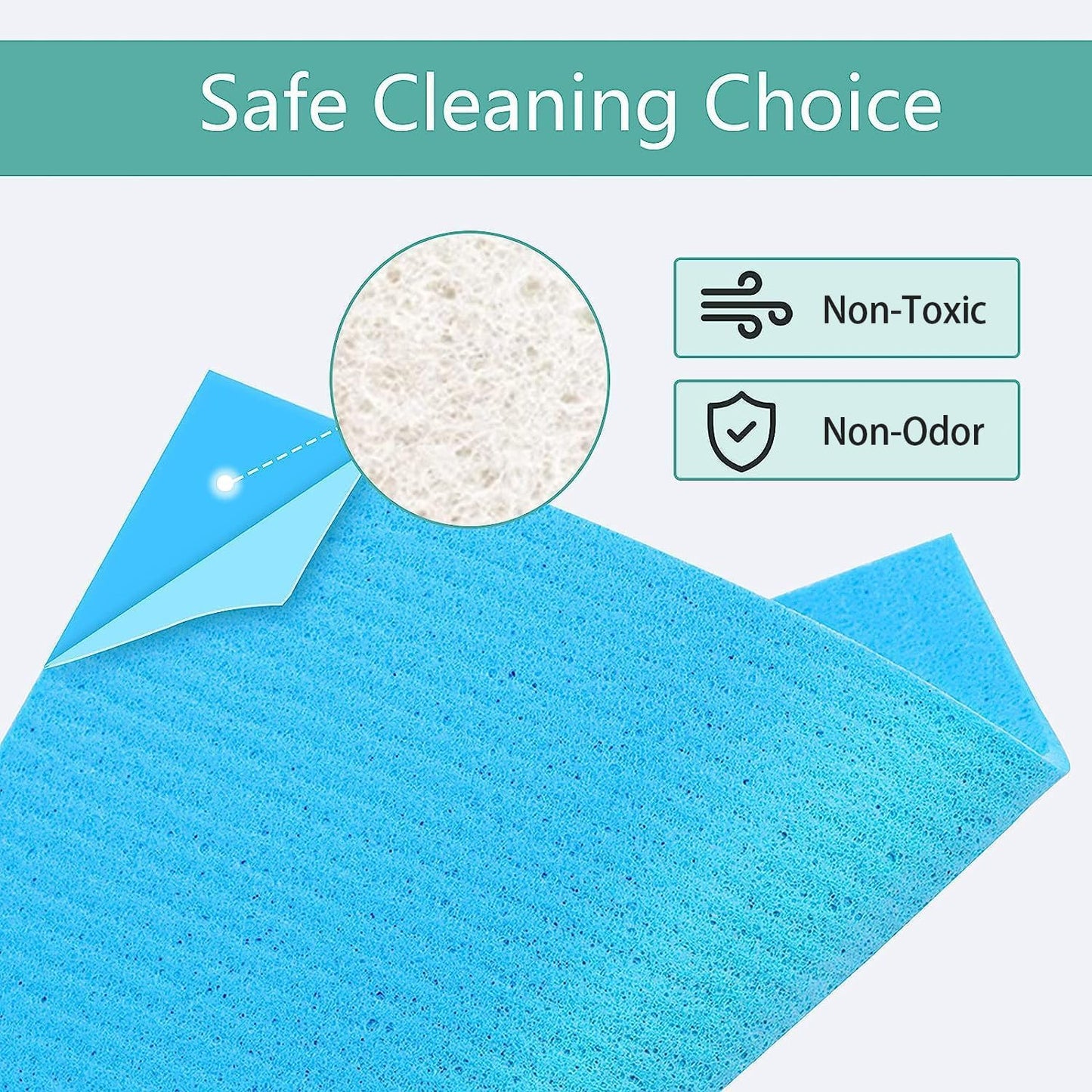 HOMEXCEL Swedish Dishcloths for Kitchen 20 Pack, Sponge Dish Cloth for Counters & Washing Dishes, Reusable and Absorbent Paper Towels, 3 Colors Assorted