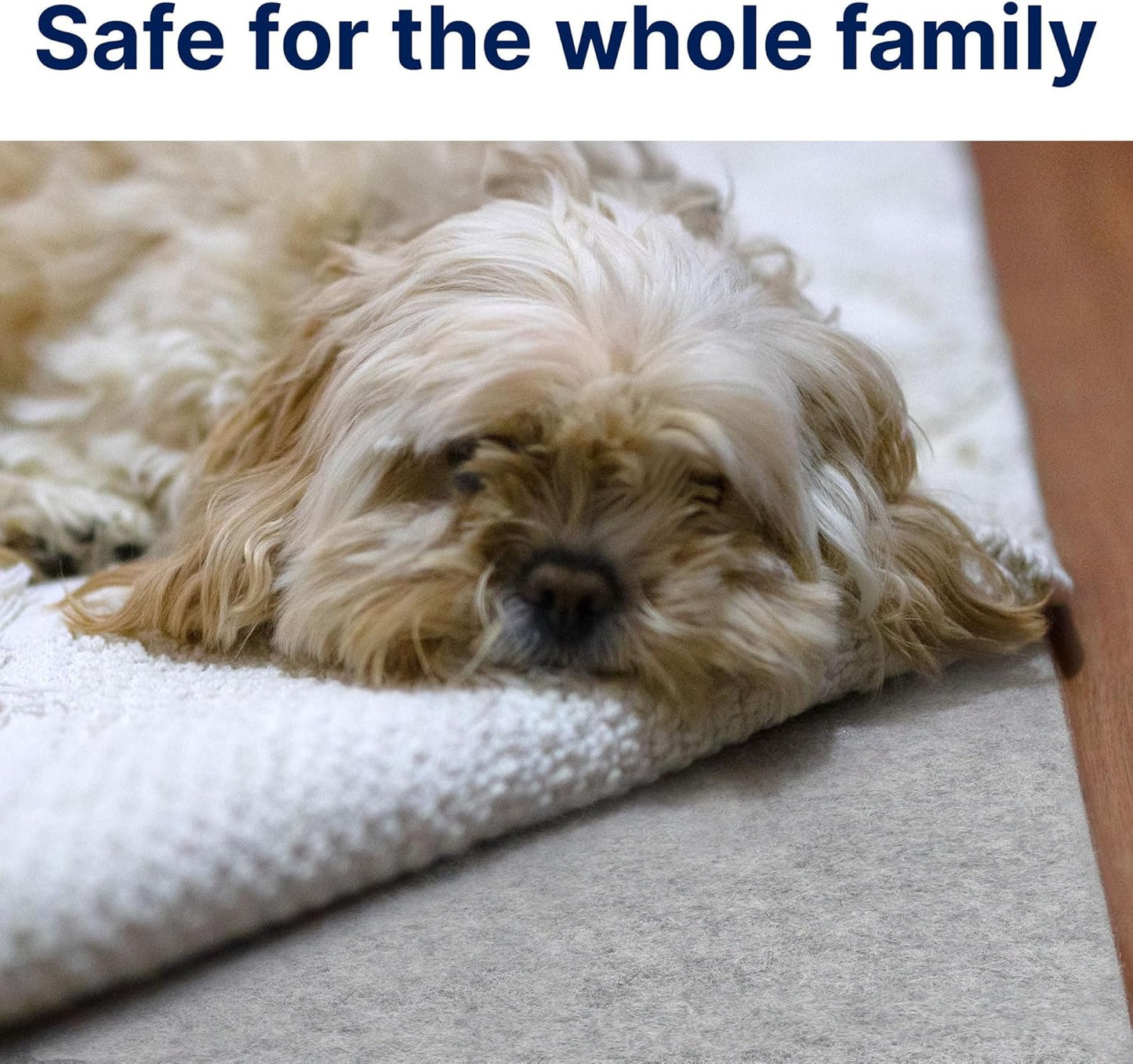 RUGPADUSA - Eco-Plush - 6'x9' - 3/8" Thick - 100% Felt - Extra Cushioned Rug Pad - Available in 3 Thicknesses, Many Custom Sizes