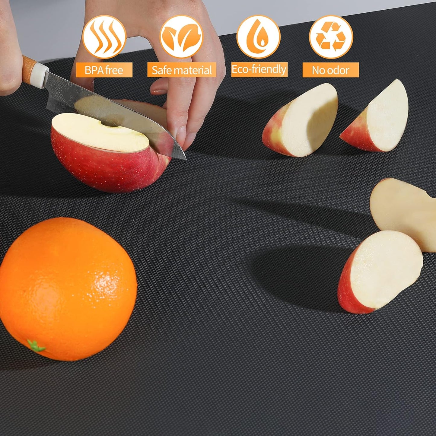 Kitchen Shelf Liner Drawer Liners, Non-Adhesive Refrigerator Liners Waterproof Fridge Mats with Strong Durable Kitchen Cabinets Mat for Drawers, Shelves, Pantry Black