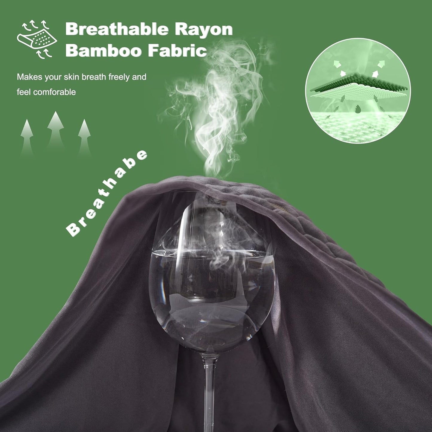 Waterproof Mattress Protector, Twin Size Mattress Pad Fitted 6"-15" Deep Pocket, 3D Air Fabric Soft Breathable Bed Mattress Cover Noiseless Washable (Carbon Gray)