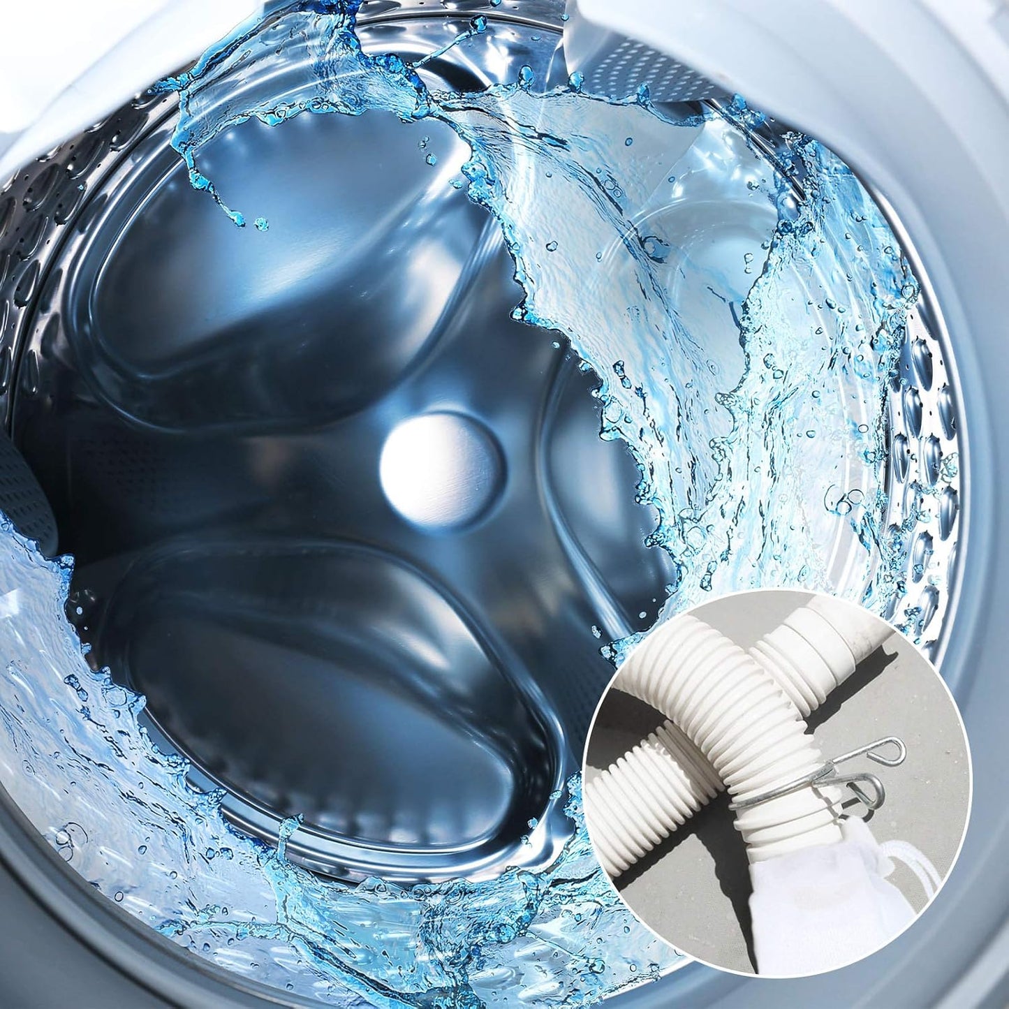 Lint Traps Catcher for Washing Machine Nylon Mesh Lint Traps for Home Laundry Washing Machine Drain Systems Discharge Hoses Filter, 9.4 x 3.1 Inch (24 Pieces)