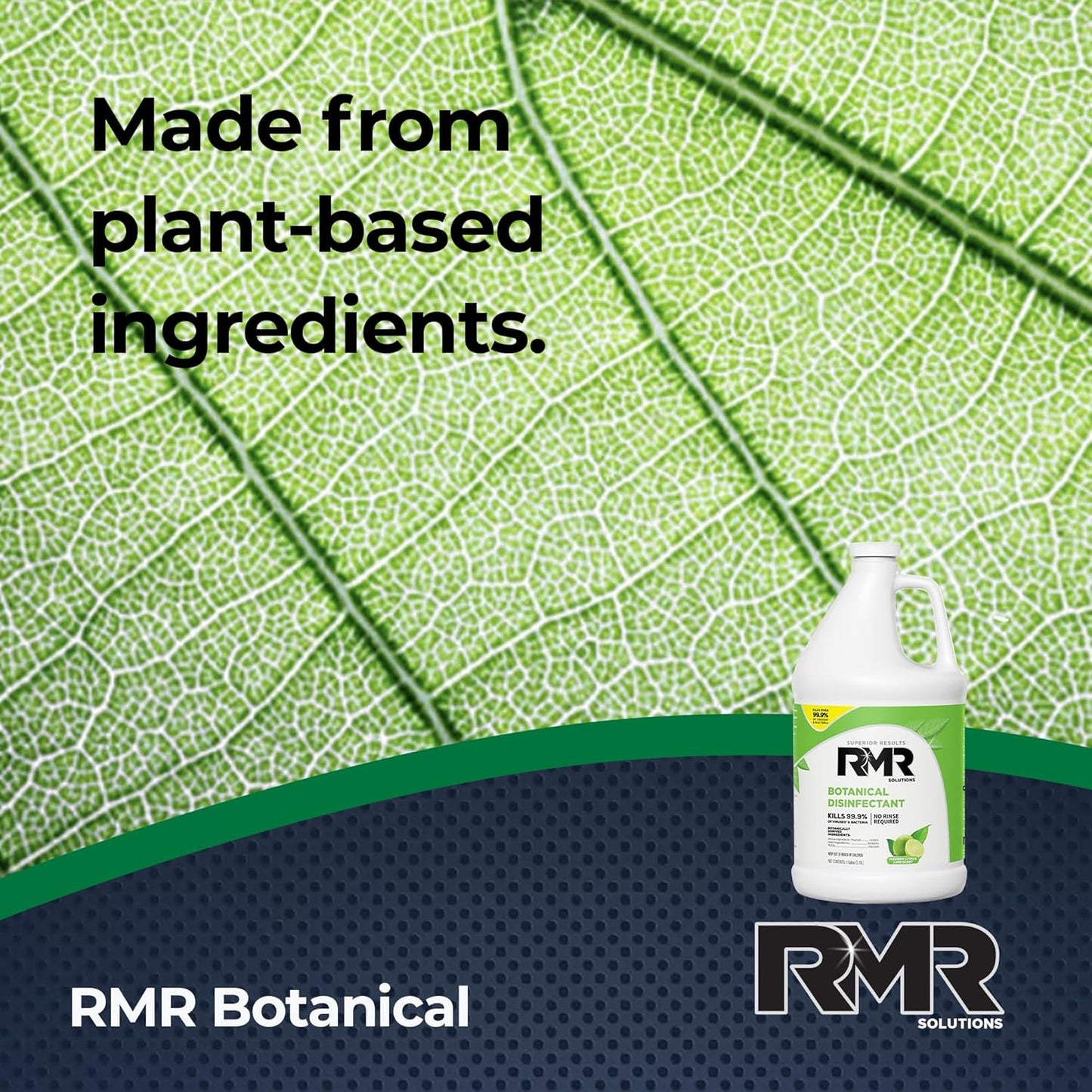 RMR Brands Botanical Disinfectant and Cleaner, Kills 99% of Household Bacteria and Viruses, EPA Registered, 1 Gallon