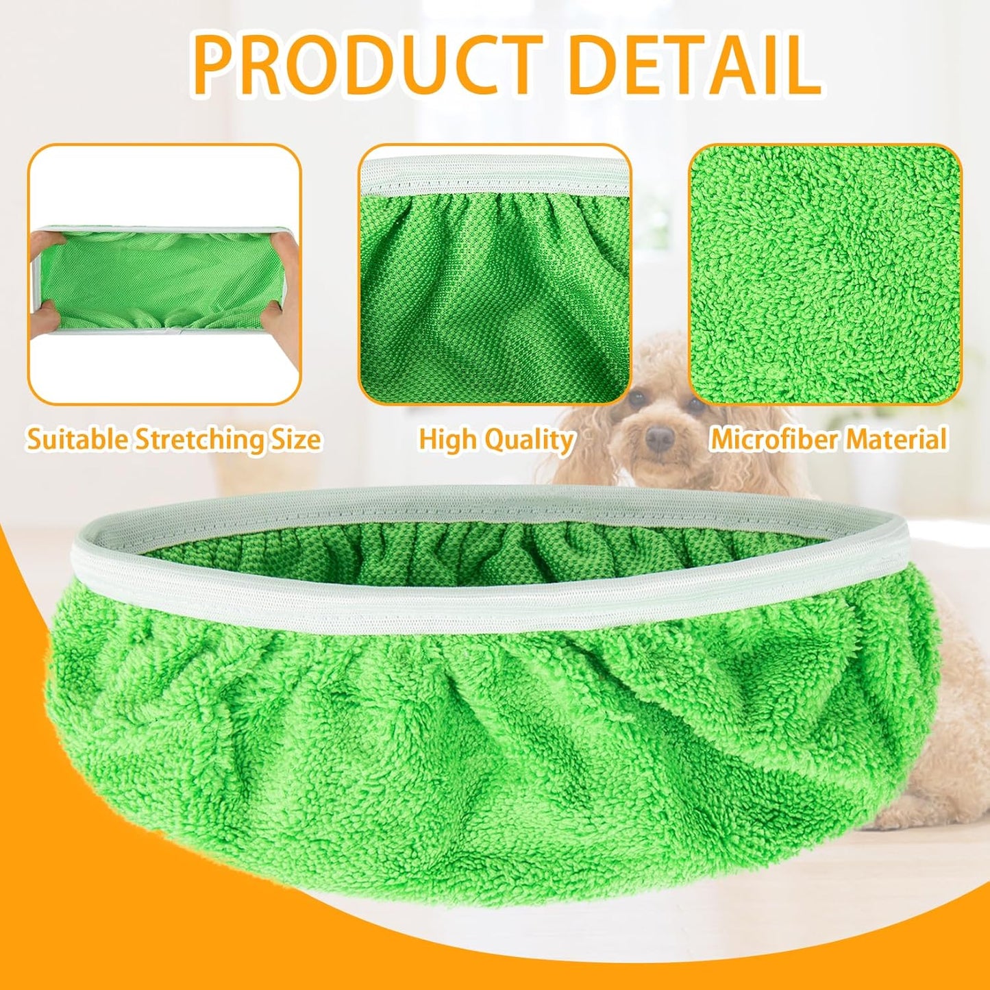 Reusable Dry Sweeping Cloths Microfiber Wet Mop Pads Compatible with Swiffer Sweeper Mop Replacement Sweeping Mopping pad Refills for Hardwood Surface Floor Cleaning (32)