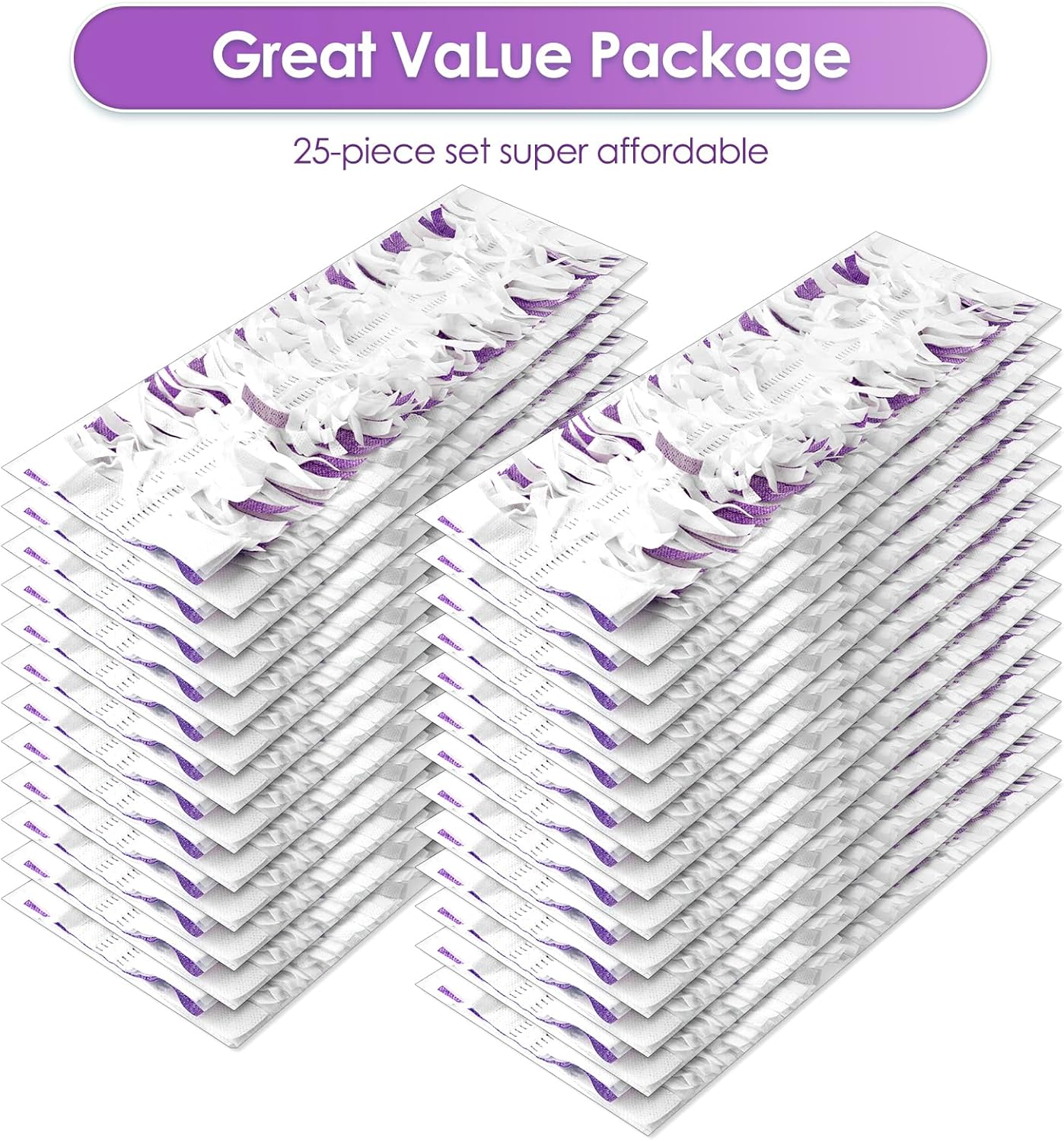 (25 Pack) Replacement Power Mop Pads for Swiffer PowerMop, Disposable PowerMop Mopping Pad Refills Compatible with Swiffer PowerMop, Multi-Surface Mop Pad Refills for Floor Cleaning