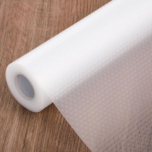 Shelf Liners for Cabinets, 23.6"W x 118"L x 0.03"T, Kitchen Drawer Liners, Non-Adhesive & Non Slip for Home and Kitchen Shelf, Drawer, Cabinet, Refrigerator, Dresser, Cupboard, RV (Polka Dot)