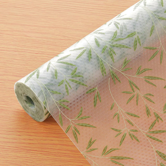 Cooyes Shelf Paper for Kitchen Cabinets Non Adhesive, Waterproof & Oil-Proof Kitchen Drawer Liner for Refrigerator Drawer Fridge Cupboard (23.6 Inch W x 354 Inch L)