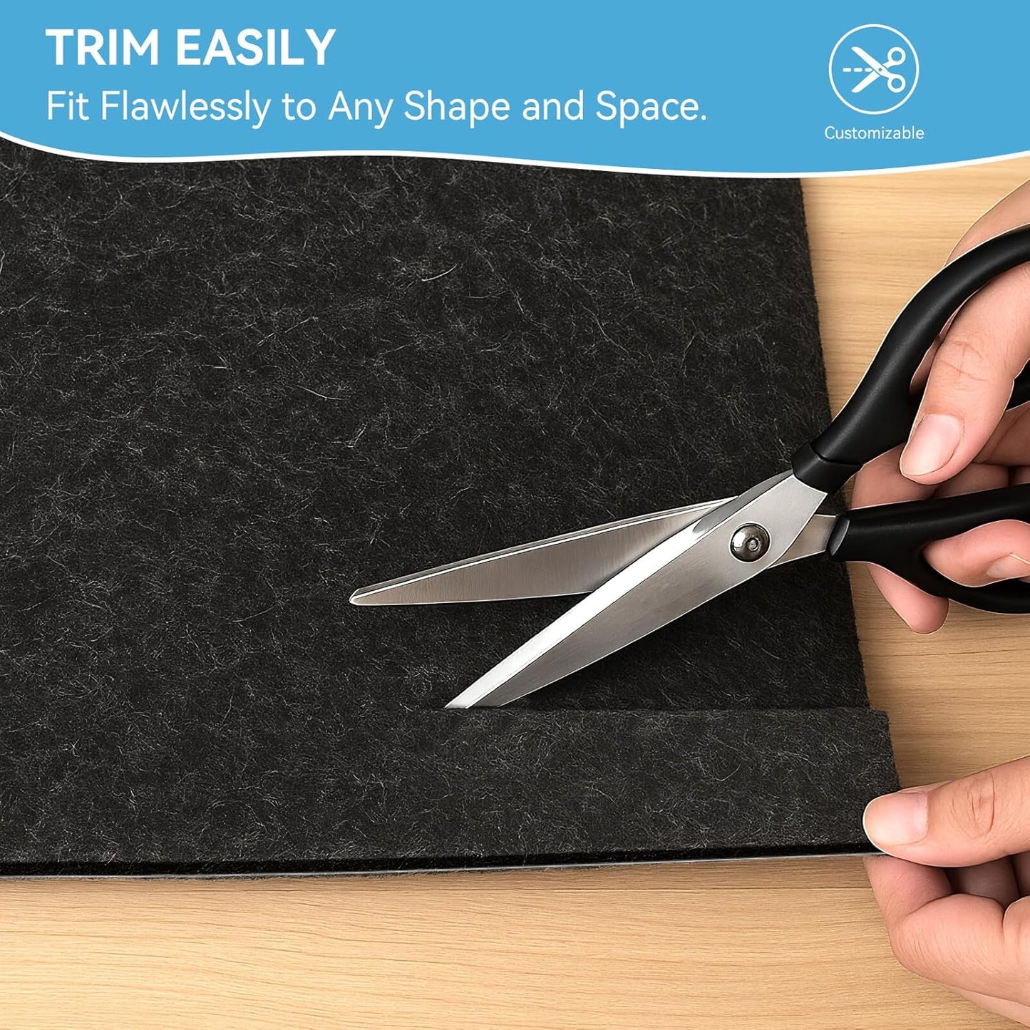 Warmstar 2x6 FT Non Slip Rug Pad,100% Waterproof Felt Rug Pad for Hardwood Floors,1/8” Thick Soft Carpet Pad with Natural Rubber Backing, Secure Grip & Floor Protection