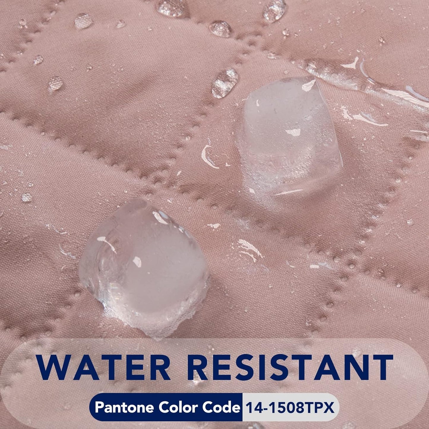 PureFit Reversible Quilted Sofa Cover, Water Resistant Slipcover Furniture Protector, Washable Couch Cover with Non Slip and Elastic Straps for Kids, Dogs, Pets (Loveseat, Pink/Beige)