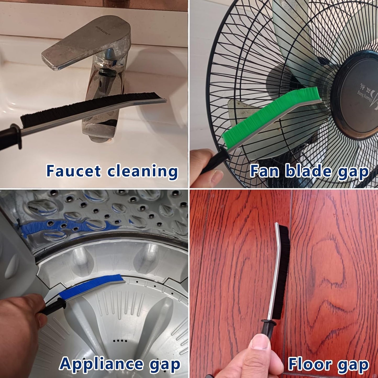 12Pcs Crevice Cleaning Brush Set, Multifunctional Hard Bristle Cleaning Product with Scraper, Designed specifically for Cleaning Narrow Spaces, Suitable for Toilets, faucets, Kitchens, Grouting