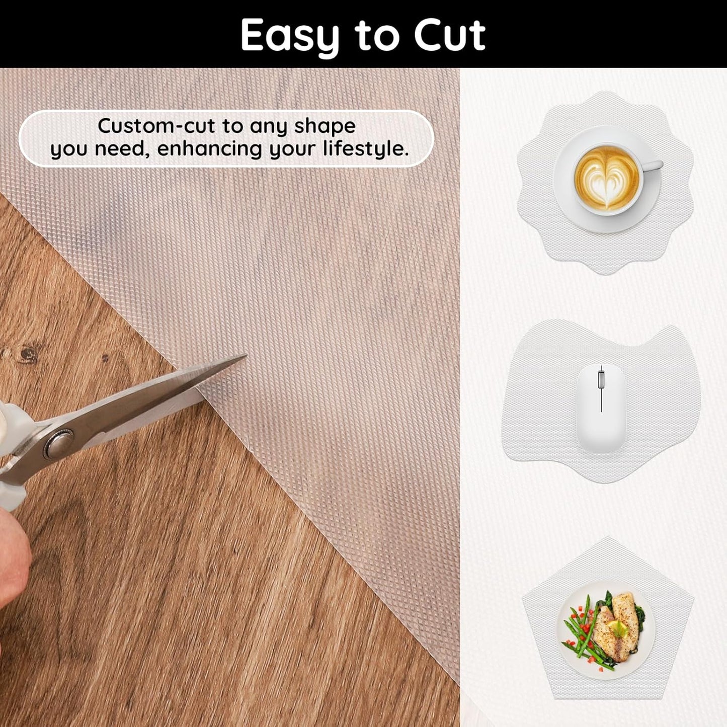 Shelf Liners for Kitchen Cabinets Non-Adhesive, 17.7" W x 118" L x 0.02" T, Fridge Liners, Non Slip for Home and Kitchen Shelf, Drawer, Cabinet, Refrigerator, Dresser, Cupboard, RV (Argyle)