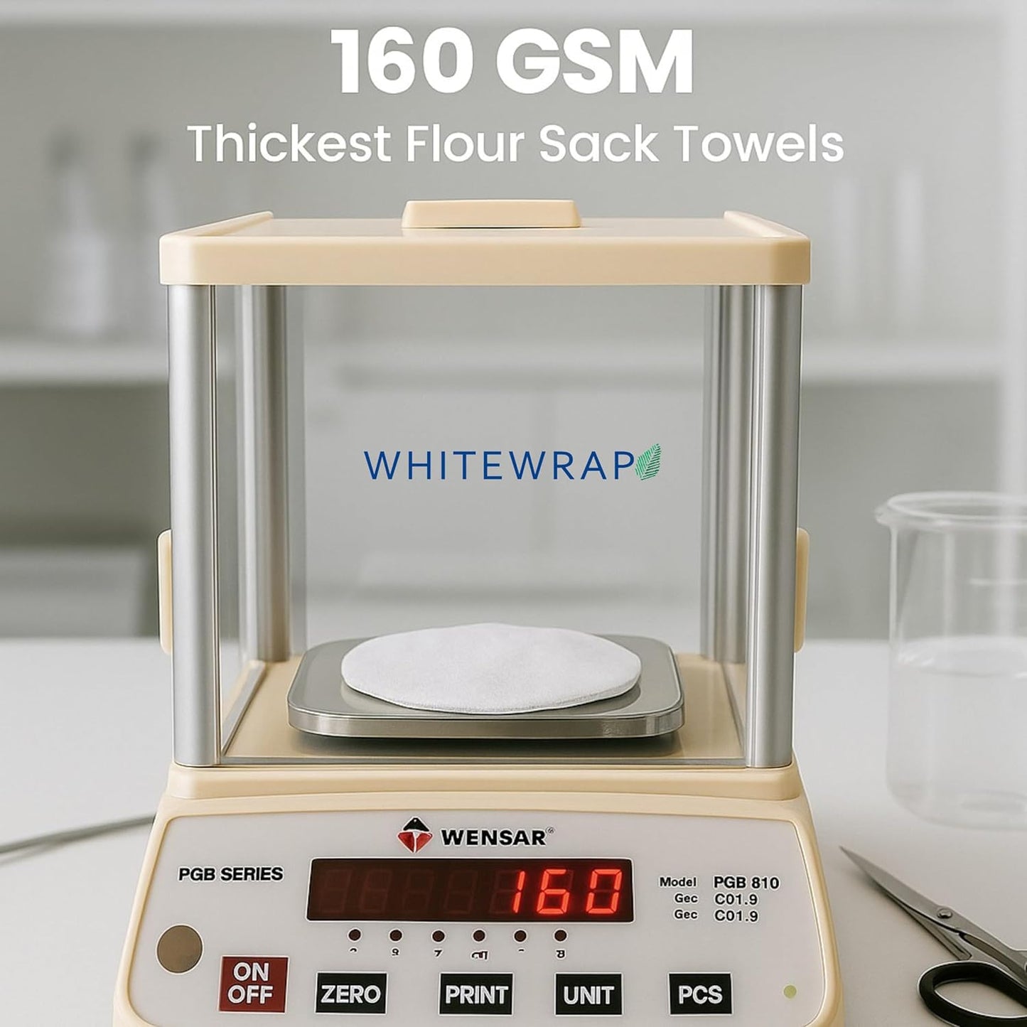 WHITEWRAP Flour Sack Towels| Tea Towel for Crafts| Kitchen Dish Cotton Blank Towel for Embroidery|Baking Bread Proofing Linen Cover| Thick Absorbent Quick Dry| 6 Pack 28"x28" Natural