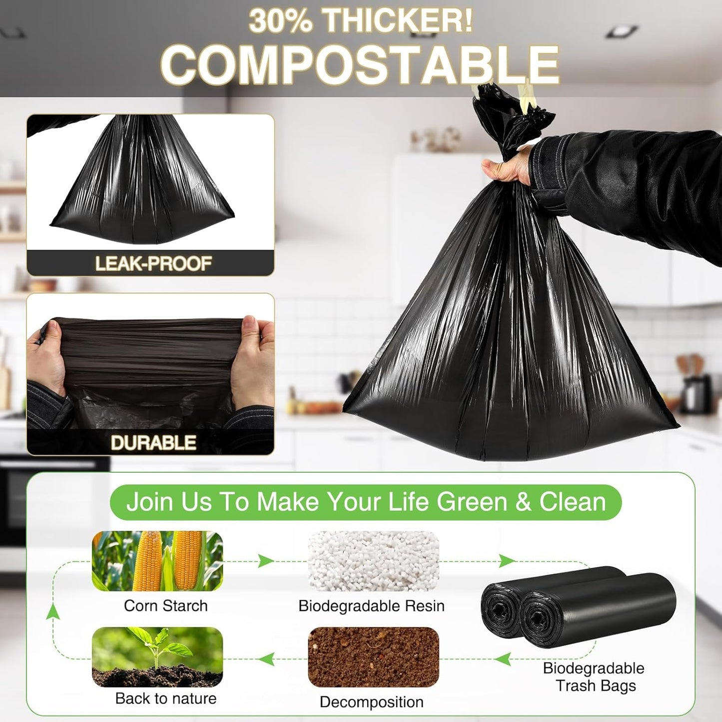 Small Bathroom Trash Can with Lid Soft Close, 1.8 Gallon Stainless Steel Garbage Can with Removable Inner Bucket,75Count Trash Bags, Slim Step Pedal Trash Bins