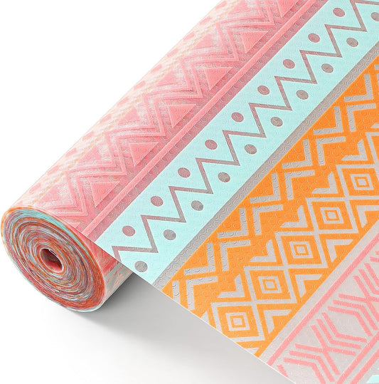 Cooyes Drawer and Shelf Liner, Non-Adhesive Shelf Liners for Kitchen Cabinets, Thick Strong Grip Mats for Desk, Shelves, Bathroom Drawers, Fridge, Cabinet Protection