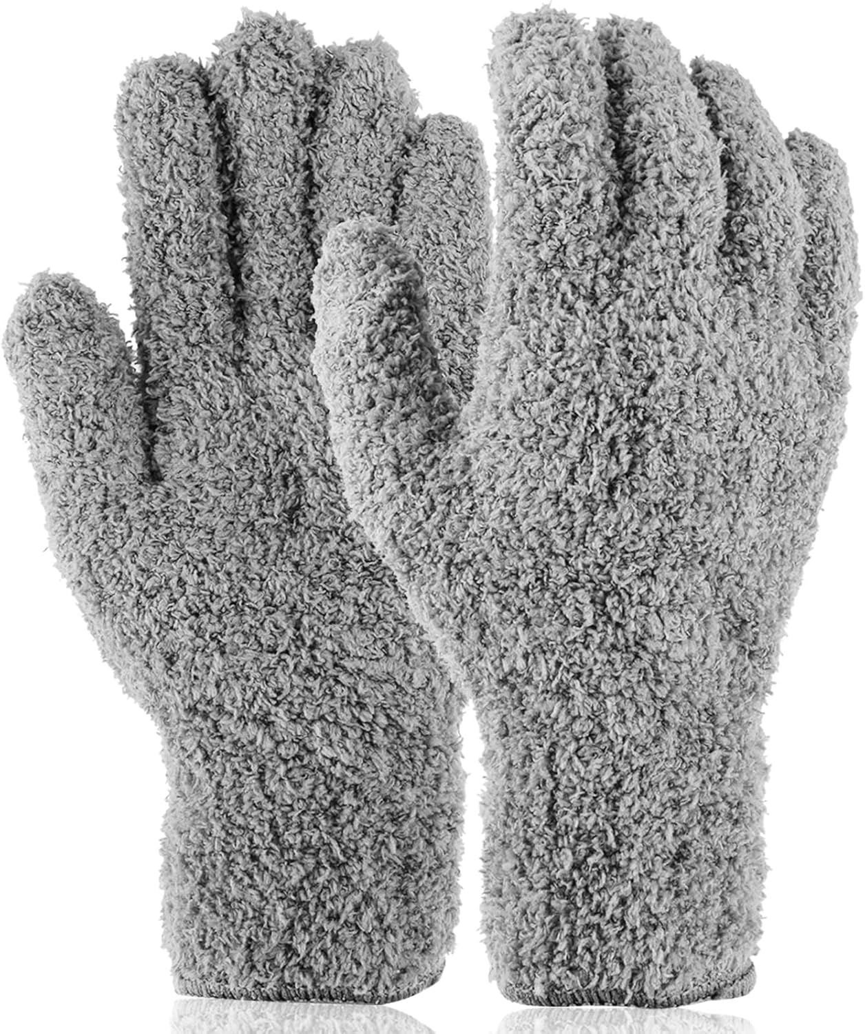 Plant Dusting Gloves, Microfiber Dusters for Cleaning Kitchen Indoor Mitt for House Use Desk Window Blind Screen Wash
