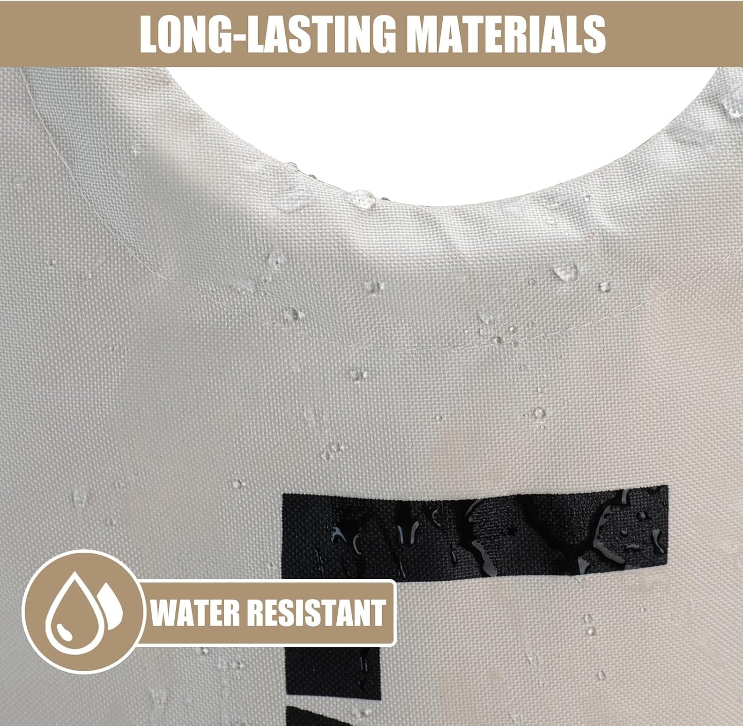 DOKEHOM 125L X-Large Laundry Basket, Collapsible Laundry Bag, Freestanding Tall Clothes Hamper, Foldable Washing Bin (Beige)