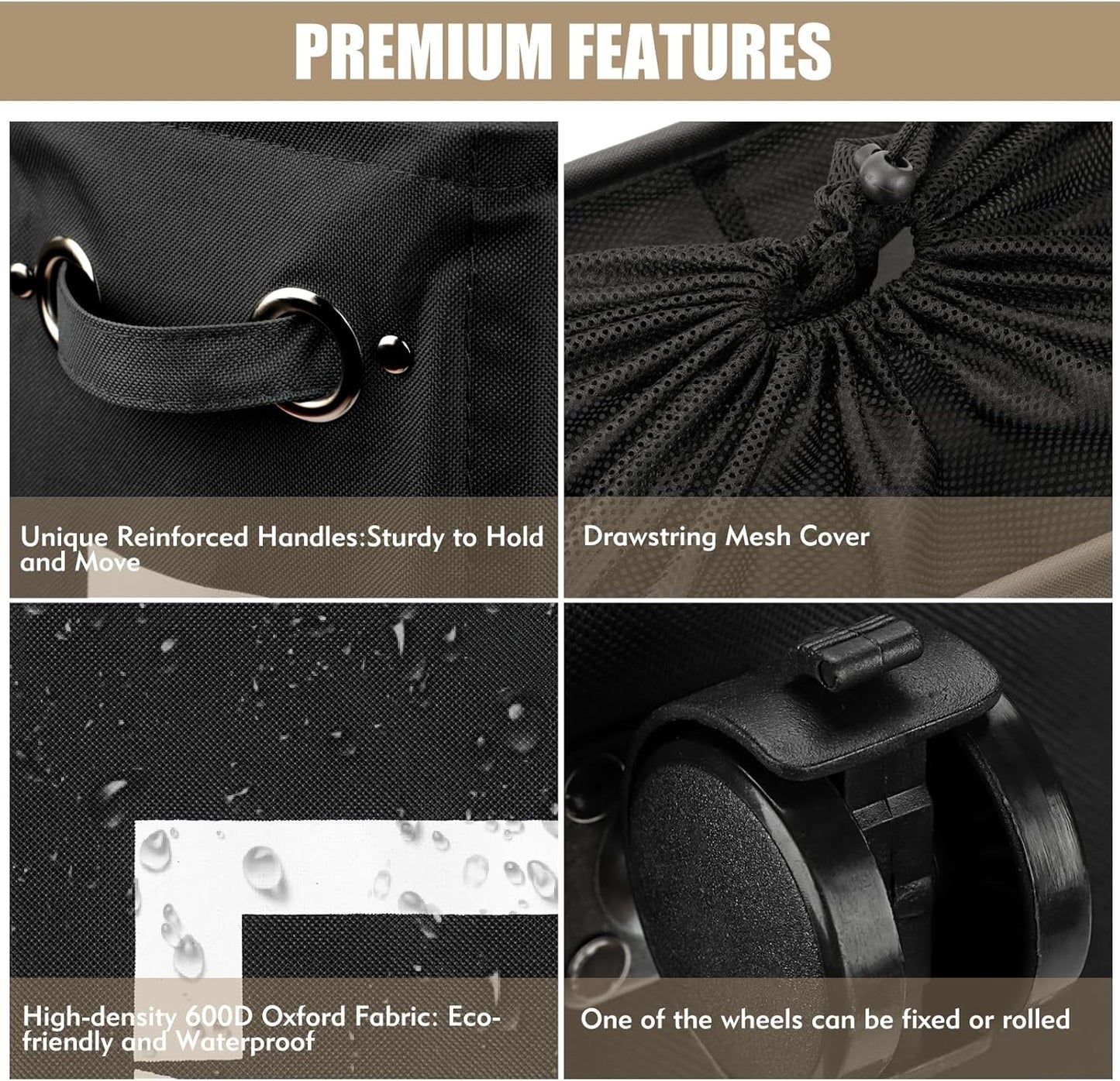 DOKEHOM 25-Inches Slim Laundry Basket on Wheels, Collapsible Rolling Laundry Hamper, Foldable Narrow Corner Clothes Storage Bins (Black)