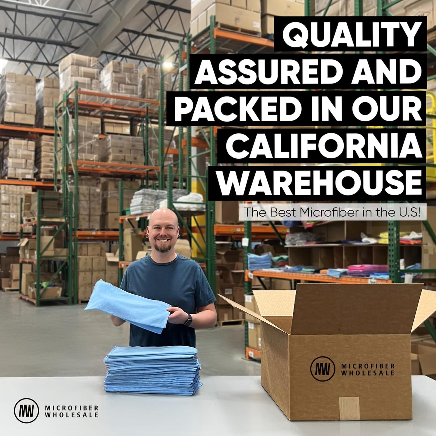 Microfiber Wholesale 16" x 16" All Purpose Towels - 50 Pack - Reusable Wash Cloths, Dust, Kitchen, Car, Shop Rags for Cleaning (Green)