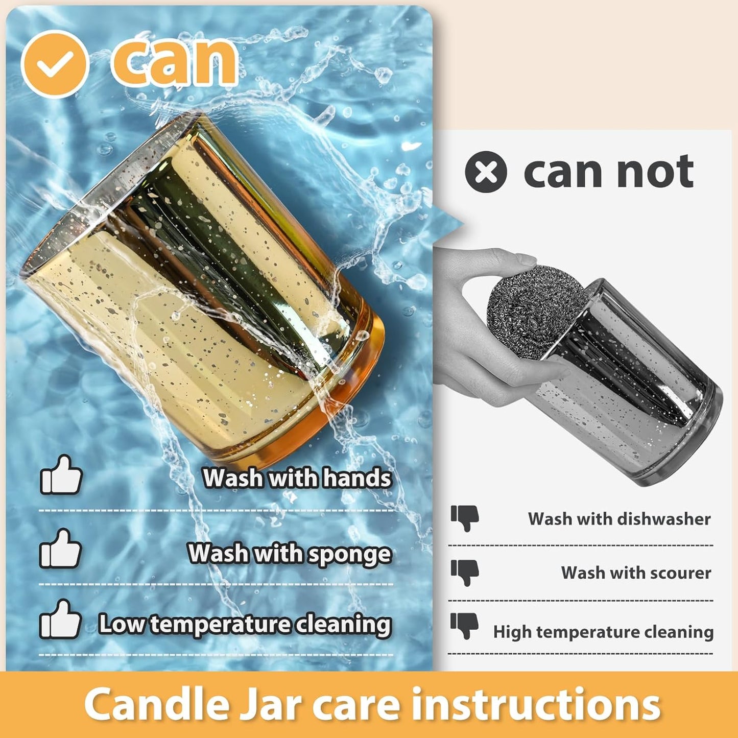 Thick Candle Jars for Making Candles 12 Pcs, 7 OZ Empty Jars with Wood Lids for Candle Making, Sample Container, Gold