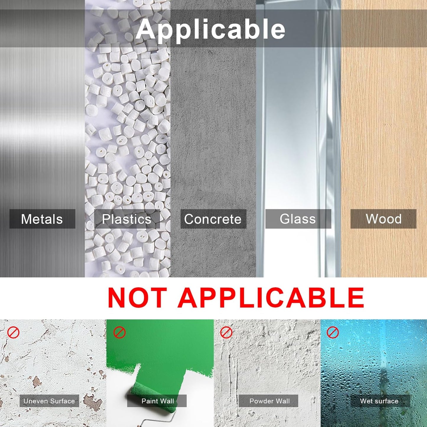 White Strong Adhesive Weather Stripping, Door Insulation Weather Strip，Door Seal Strip, Soundproof Weatherproof Weather Tape for Doors and Windows(1/4 in x 1/16 in x 66Ft)