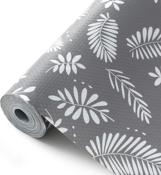 Cooyes Shelf Liners for Kitchen Cabinets Waterproof & Oil-Proof Kitchen Cupboard Mats Non-Slip Drawer Mats EVA Material Non Adhesive Fridge Liner for Shelves