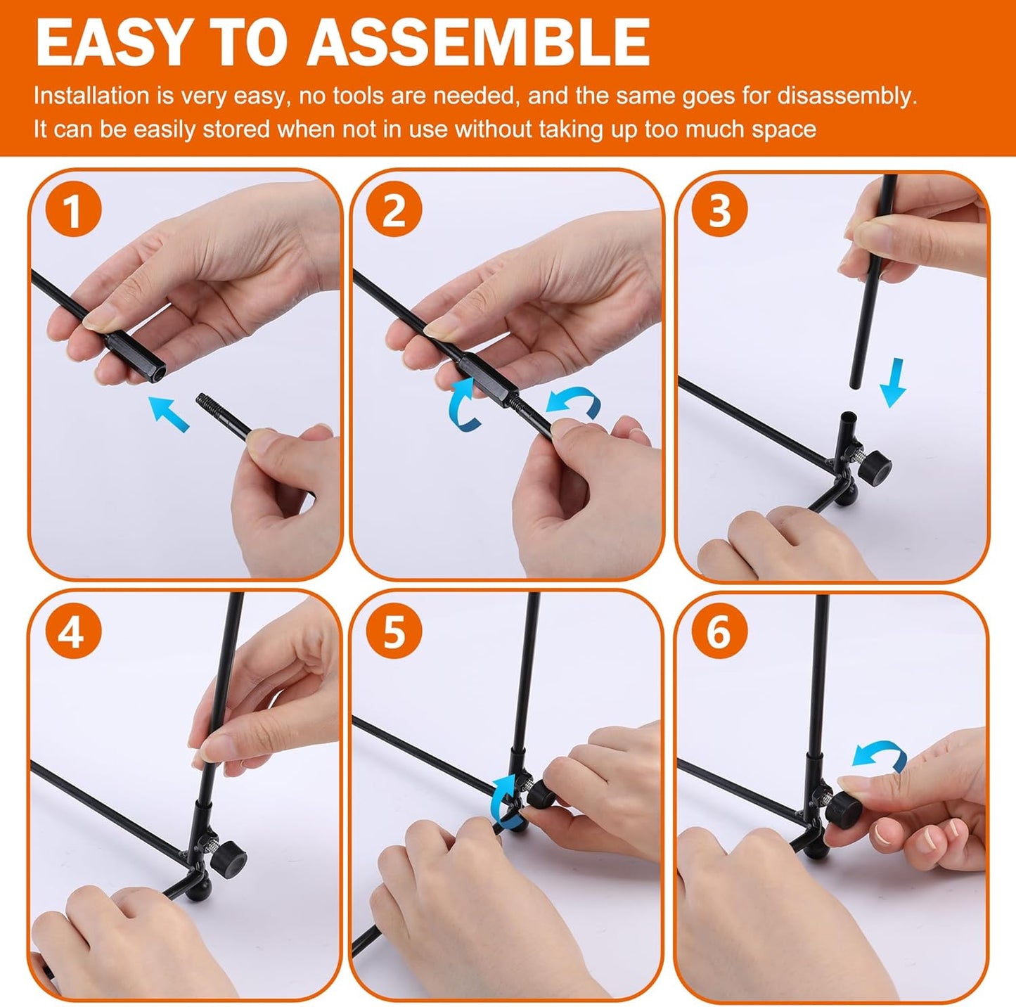 1pc Metal Trash Bag Holder - Garbage Bag Holder Frame Holds 30-45 Gallon Plastic Bags-Multi-Use Outdoor Leaf Bag Stand for Yard Camping Garden Lawn Party Supplies