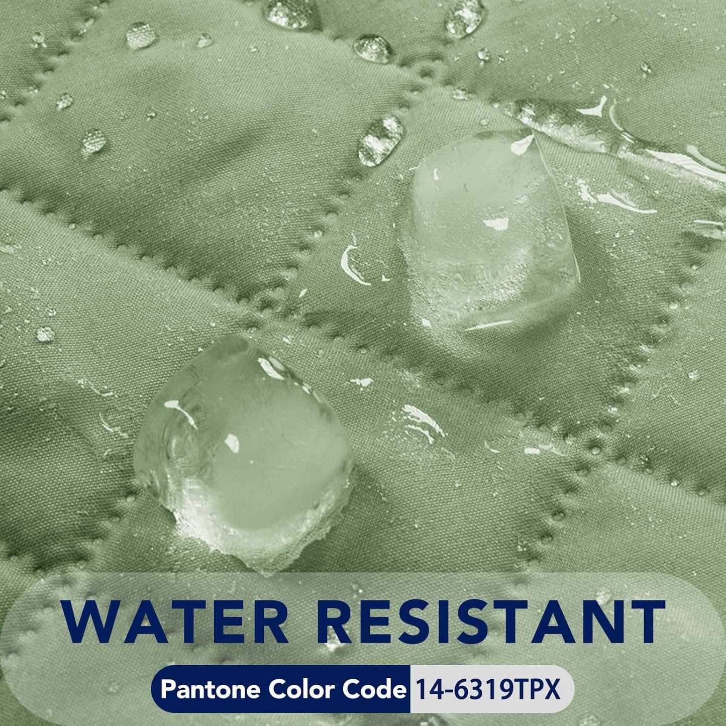 PureFit Reversible Quilted Sofa Cover, Water Resistant Slipcover Furniture Protector, Washable Couch Cover with Non Slip and Elastic Straps for Kids, Dogs, Pets (Sofa, Sage Green/Ivory)