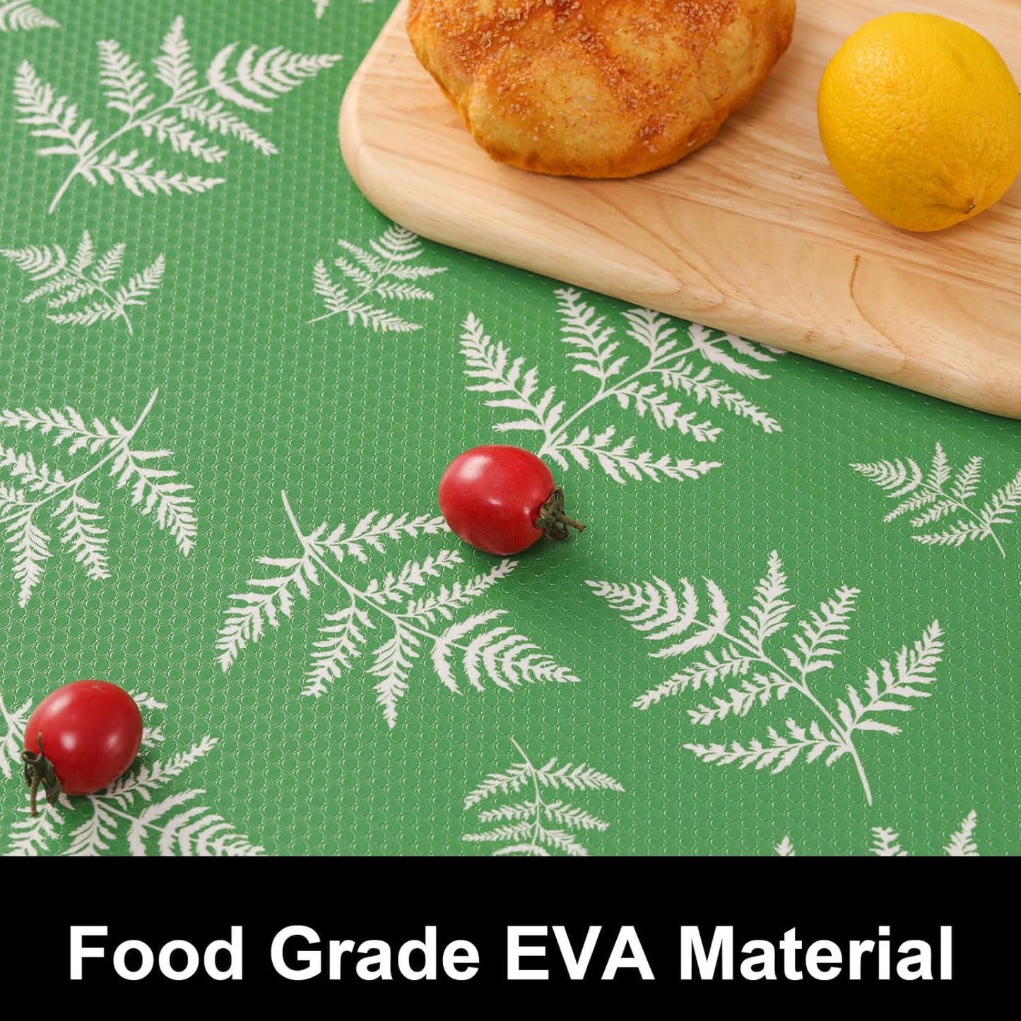 Cooyes Shelf Liners for Kitchen Cabinets, Waterproof and Oil-Proof Kitchen Cupboard Liner, Refrigerator Liners and Plastic Drawer Mats EVA Non Adhesive Shelves