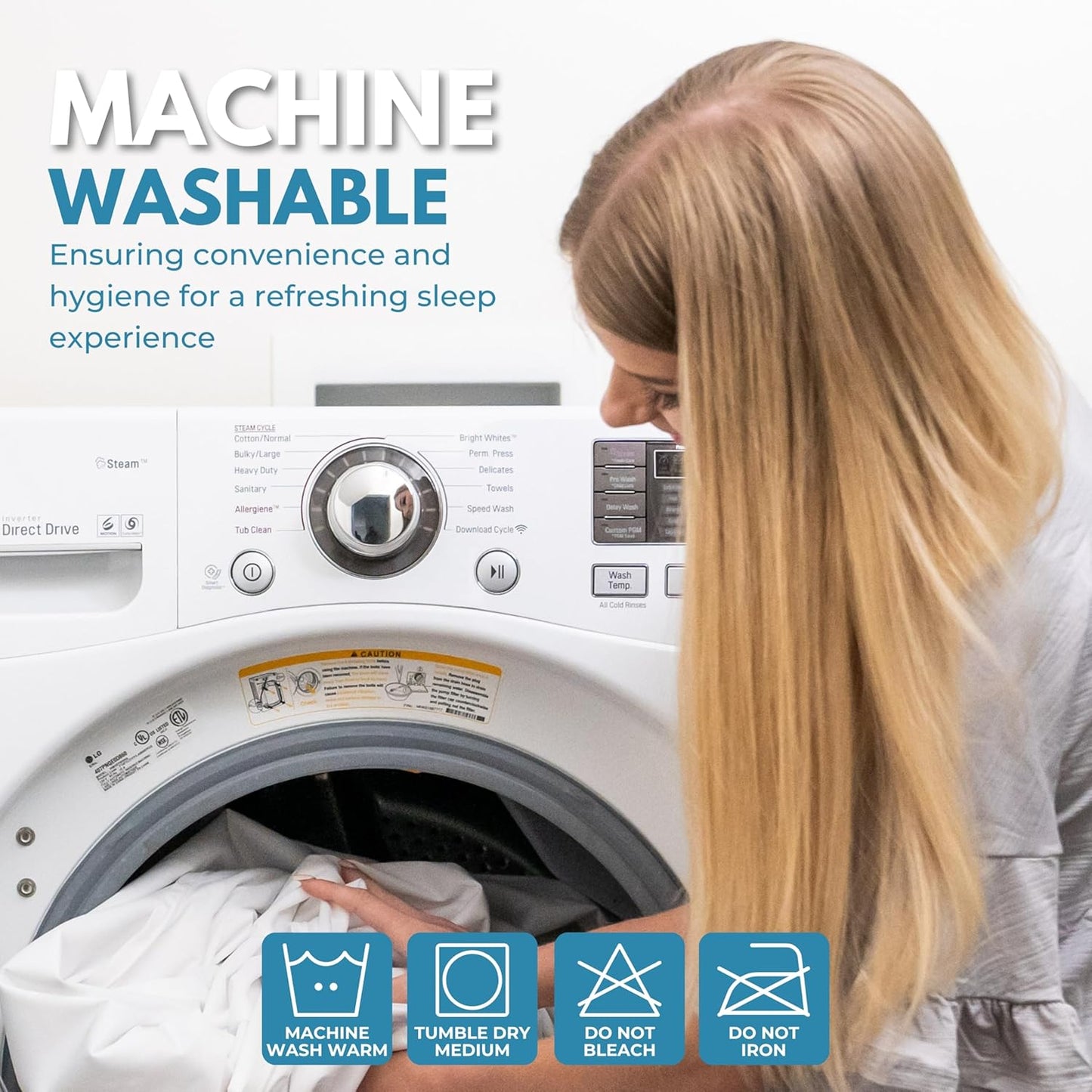 Twin XL Size 39x80” Premium Waterproof Zippered Mattress Encasement, 100% Cotton, Hypoallergenic, Six Sided Mattress Cover, Invisible Zippered, Soft Breathable up to 15" Deep - Rest Line