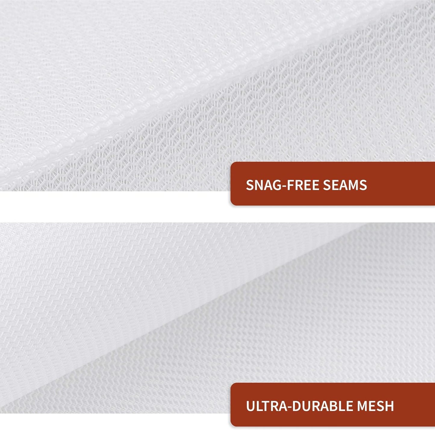 Mesh Laundry Bag for Delicates, Wash Bag for Underwear and Lingerie, Makeup Organizer Bag (2 Medium)